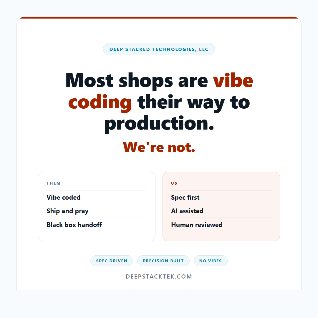 No Vibe Coding: How Spec-First AI Development Avoids the Rewrite Trap